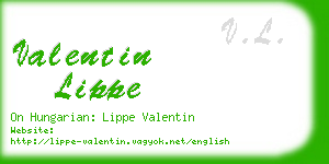 valentin lippe business card